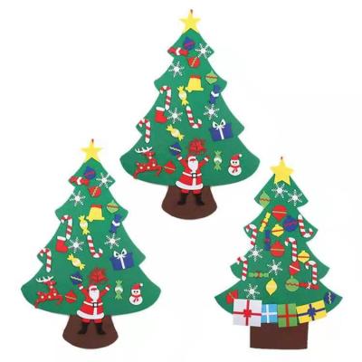 China OEM Mass Product Felt Felt Wall Hanging Decoration DIY Christmas Tree for sale