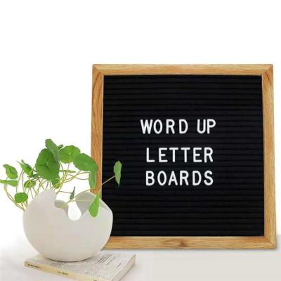 China Pine or oak; High Quality Changeable Black Felt Letter Board Felt Frame for sale