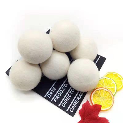 China 6 Pack 7cm Handmade Wool Felt Cleaning Ball for sale