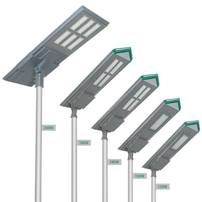 China ROUTE Alltop Outdoor Waterproof Solar Charger Motion Ip65 150 180 200 Watt All In One Solar Led Street Light à venda