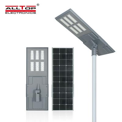 China ROAD ALLTOP smd outdoor waterproof aluminum pole ip65 200w integrated all in one solar led street light for sale