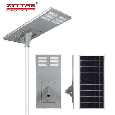 China HIGHEST ROAD Product Aluminum Case Waterproof Outdoor Lighting Ip65 Smd 200w Integrated All In One Led Solar Street Light for sale