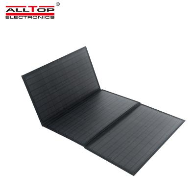 China ALLTOP Hot Selling Portable Intelligent Recognition Is Widely Compatible Waterproof 100w Folding Solar Panel 635*370*35mm for sale