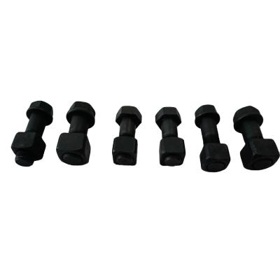 China High Strength High Strength Bolt Nut Black M22*65 Track Nut And Bolt Set Bolt Nuts Manufacturer for sale