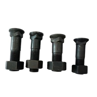 China M16*70 Plow Steel High Quality Black Finished Bolt High Strength Bolt Nut Good Prices for sale