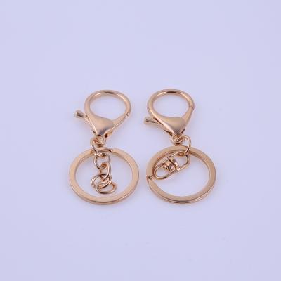 China Zinc Alloy Key Bag Key Ring Hook Eight Type Key Chain With Key Bag Pendant Chain for sale