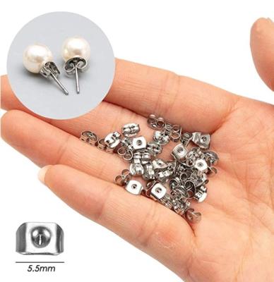 China Butterfly Free Earring Backs For Studs Locking Earring Holders Iron Stainless Steel for sale