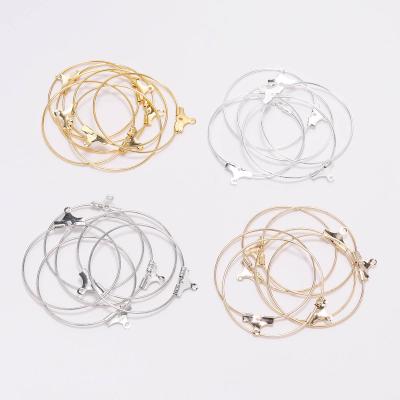 China Fashion Beading Circle Earring Finding Component Accessories with Loop Jewelry Finding for Earring Jewelry Making Earring for sale