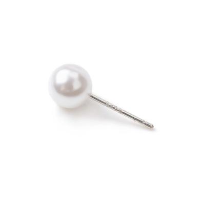 China CLASSIC Manufacturer Wholesale Pearl Ear Pins Fine Quality Silver Plated Cupronickel Ear Teasing for sale