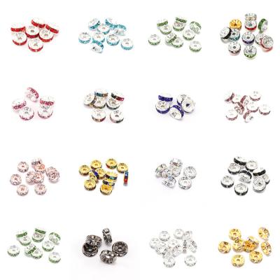 China Latest Iron+Rhinestone Design Iron Crystal Rhinestone Ring 6mm 8mm 10mm Different Sizes Color Crystal Ring for sale