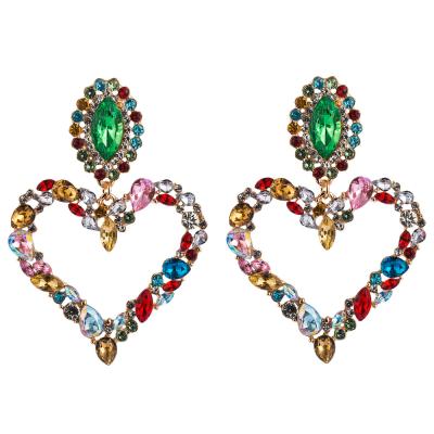 China Big Jewelry Teddy Earrings For Women Girls Luxury High Quality Statement Rhinestone Earrings TRENDY for sale