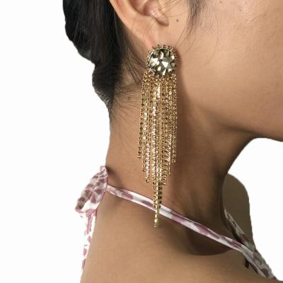 China Fashion Trendy Women's Retro Tassel Earrings Accessories Personality Long Earrings for sale