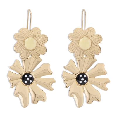 China 2021 creative CLASSIC personality flower earrings combine geometric irregular earrings trend new earrings for sale