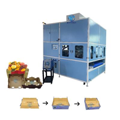 China High quality hot melt adhesive box folding machine fruit box folding machine for sale