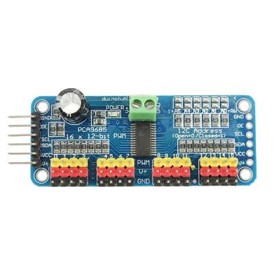 China DIY Project Use PCA9685 16-Channel 12 Bit PWM Servo Motor Driver Module For Arduino for sale