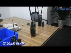 Handheld IP Mesh Radio Dual Band 5.8G / 2.4G High Bandwidth IP66