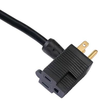 China Appliances 5m Piggyback Extension 240V Power Lead Cable AU 3-Pin Black, H05VV-F 3*1.5MM, SAA for sale