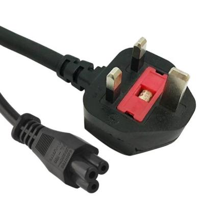 China Home Appliance BSI Standard 1.8m UK 3 Pin Kettle Lead Main Plug AC Cable With IEC C13 Female Power Cord Ends For Computer for sale