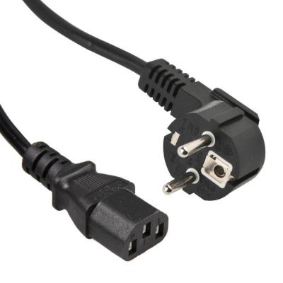 China CEE7/7 Home Appliance Euro Schuko Power Cord Straight Plug To IEC 320 C5 Computer Mains Lead German Approval Power Supply Cable for sale