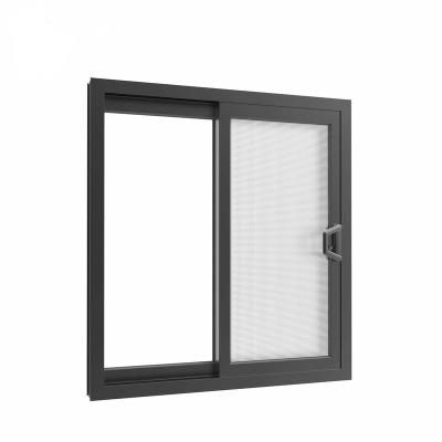 China Magnetic Screen 2023 newest Canada CSA standard triple glass aluminum sliding window for sale for sale