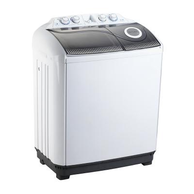 China Hotel 9.8KG semi-automatic twin tub clothes washing machine with high quality OEM for sale