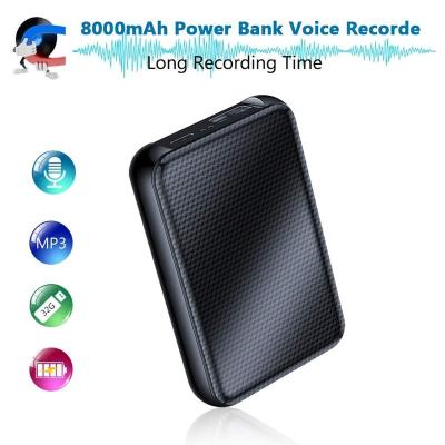 China ABS JNN Q75 Digital Voice Recorder, 8000mh Power Bank Up to 60 Days Continuous Recording Device, Voice Activated Recorder for sale