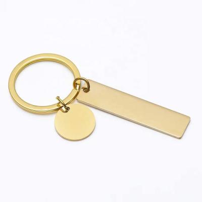 China Custom Keychains Logo Engraving Stainless Steel Key Fast Delivery White Metal Stainless Steel Key Chains for sale