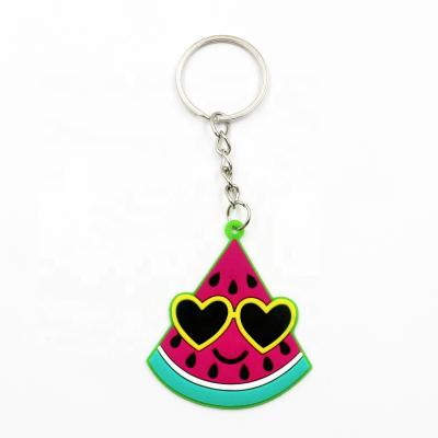 China 2D Cute Rubber Plastic Custom Gifts Promotion Gifts Soft PVC Key Chain Rubber Keychain Design for sale