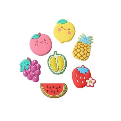 China Shape Beautiful Designs Custom Fruits Soft Rubber PVC Silicone Fridge Magnets for sale