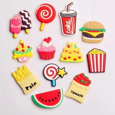 China Shape Promotional Custom Soft Ice Cream Soft Cake Fridge Desert Store Souvenir Magnets Decorative PVC for sale