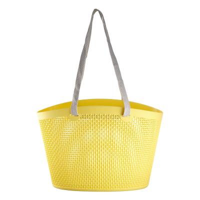 China Economical Sustainable Custom Design Special Hot Selling Plastic Kitchen Storage Basket Bag for sale