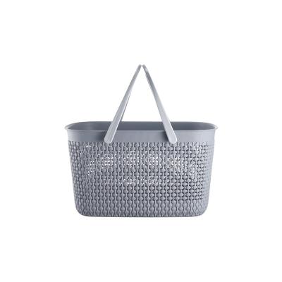 China Sustainable Economic Custom Design Plastic Basket Bag Vegetable Storage Baskets for sale