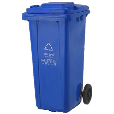 China New Plastic Material Professional Manufacture Cheap Modern Trash Can Garbage Outdoors Recycle Bin for sale