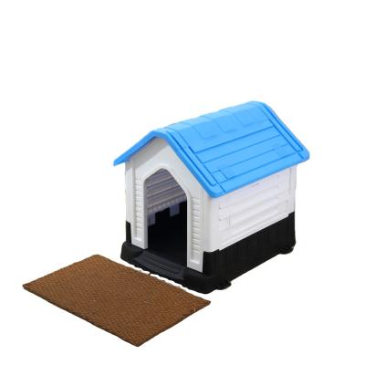 China Hot Sales Water Resistant Plastic Colorful Plastic Dog Home Kennel For Large Size Dogs Below 37kgs for sale