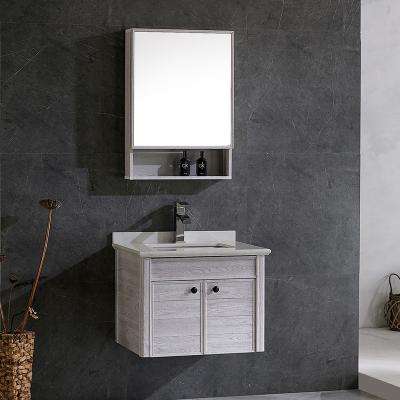 China New Modern Wholesale Cheap Modern White Marble Top Bathroom Vanity for sale