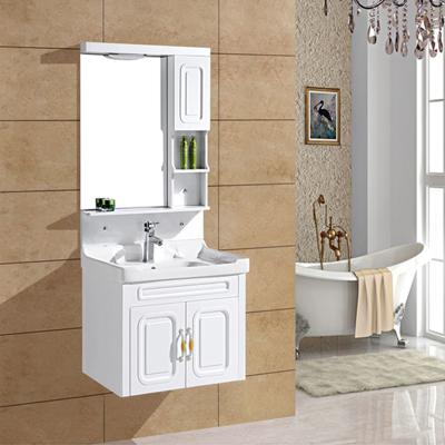 China Traditional High Quality Water Resistant Pvc Home Bathroom Tiny Vanity for sale