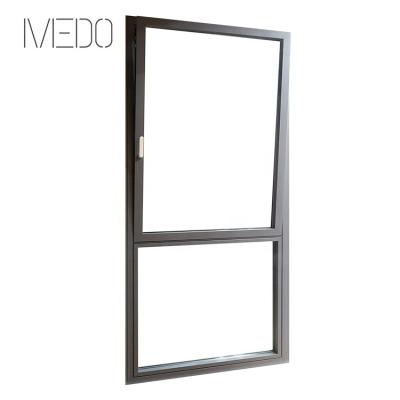 China Folding Screen Three-in-one Fixed Aluminum Alloy Sliding Window Door for sale