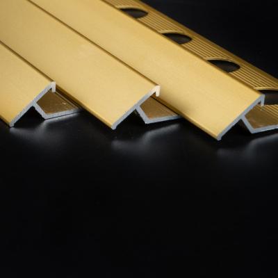 China Modern Decorative Aluminum Strip Corner Tile Edge Trim 6063 Aluminum Trim for sale