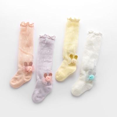 China Knee Pattern Long Tube Baby Breathable Socks Cartoon Animal Socks for sale