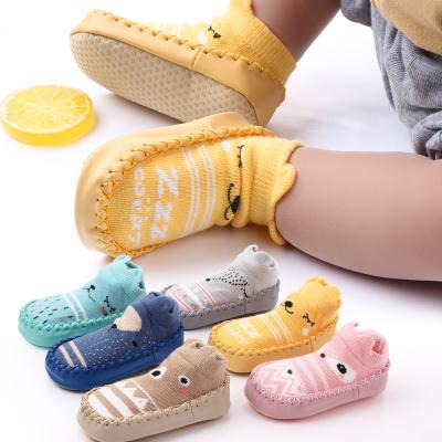 China New Arrival QUICK DRY Cute Animal Design Baby Socks Anti-skid Floor Socks Newborn Shoes for sale