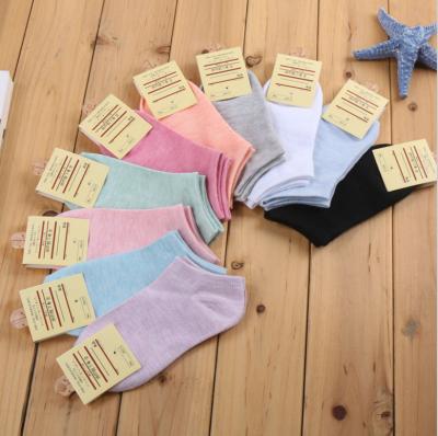 China LCH Women Ladies Cotton Cheap Hot Sale QUICK DRY Candy Color Comfortable Breathable Short Socks Woman for sale