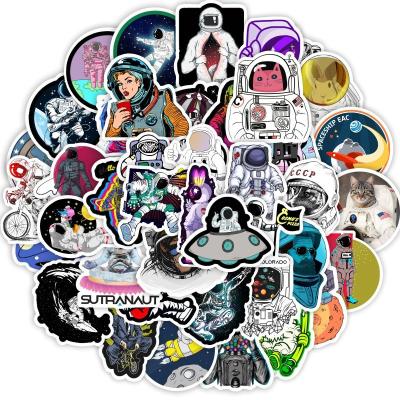 China Cute And Cool Cartoon Sticker Astronaut Do Not Repeat 50 Pcs/Bag Wholesales Cartoon Stickers for sale