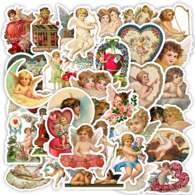 China Cartoon Sticker 50 Pcs / Bag Angel Kawaii DIY Stationery Decorative Craft Removable Sticker for sale