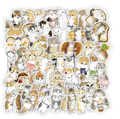 China Diy Mini Paper Sticker Naughty Kawaii Stationery Sticker Diary Album Scrapbooking Cats Decorative Sticker 50 Pcs for sale