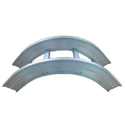 China Construction High quality manufacturing Anodes Aluminium extrusion Elbows Aluminium Cable Trays for sale