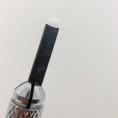 China Wholesale Disposable Permanent Hot Sale 0.16Mm U Shape 12U 14U 16U 18U Eyebrow Tattoo Microblading Needles for sale