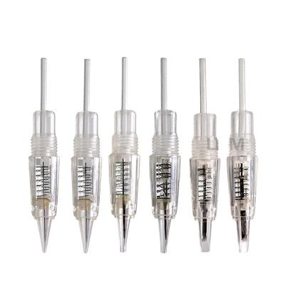 China 8mm Permanent Disposable Screw Permanent Microblading Makeup Cartridge Needles Tattoo Needle For Charmant Eyebrow Lip for sale