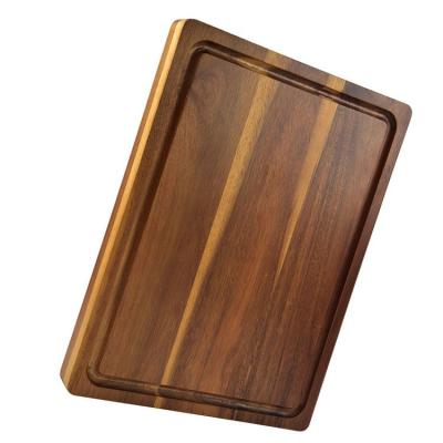 China Wholesale Kitchen Accessories Premium Quality Stocked Bamboo Wooden Cutting Block For Restaurants for sale