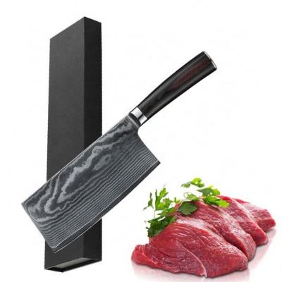 China 6.5 Inch High Quality Japanese Cleaver Damascus Knife Stocked Handmade Steel Kitchen Knives for sale