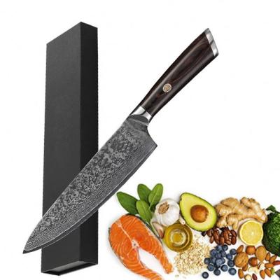 China Stocked Can Accept Customized 67 Layers 10Cr15mov Damascus 8 Inch Japanese Chef Knife Meat Knife for sale